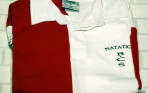 Polo manches longues BCS Natation bicolore