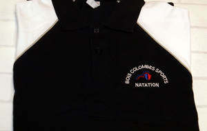 Polo BCS Natation manches courtes bicolore New 